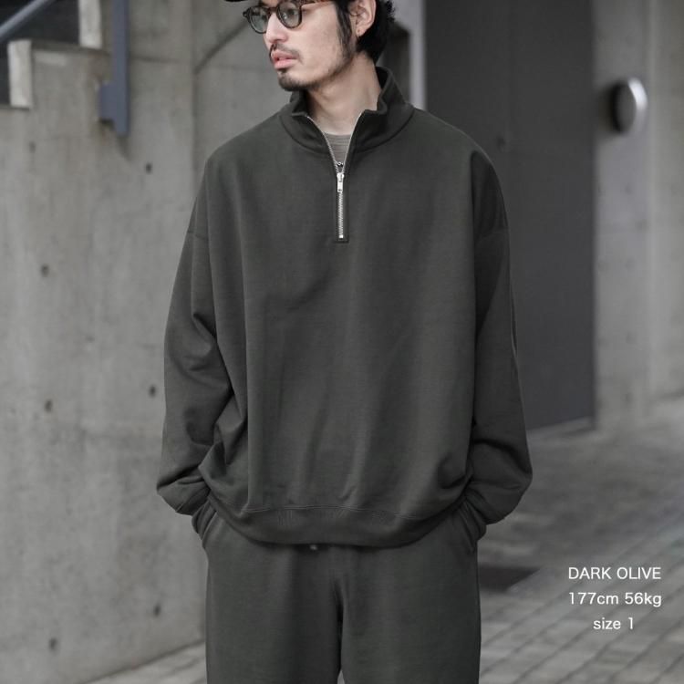 マーカウェア MARKAWARE 25ssクオータージッププルオーバー マーカウェア MARKAWARE 25ssクオータージッププルオーバー