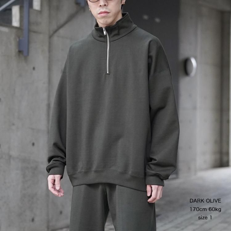 マーカウェア MARKAWARE 25ssクオータージッププルオーバー マーカウェア MARKAWARE 25ssクオータージッププルオーバー