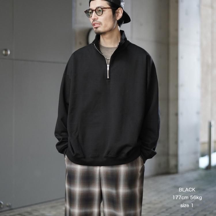 マーカウェア MARKAWARE 25ssクオータージッププルオーバー マーカウェア MARKAWARE 25ssクオータージッププルオーバー