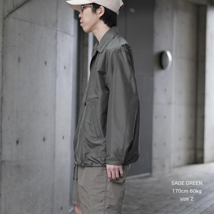 マーカウェア MARKAWARE 25ss コーチジャケットシルクタフタ マーカウェア MARKAWARE 25ss コーチジャケットシルクタフタ