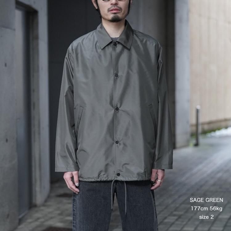 マーカウェア MARKAWARE 25ss コーチジャケットシルクタフタ マーカウェア MARKAWARE 25ss コーチジャケットシルクタフタ