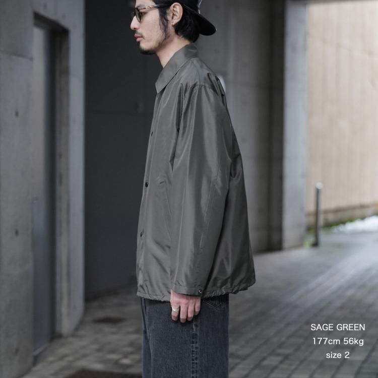 マーカウェア MARKAWARE 25ss コーチジャケットシルクタフタ マーカウェア MARKAWARE 25ss コーチジャケットシルクタフタ