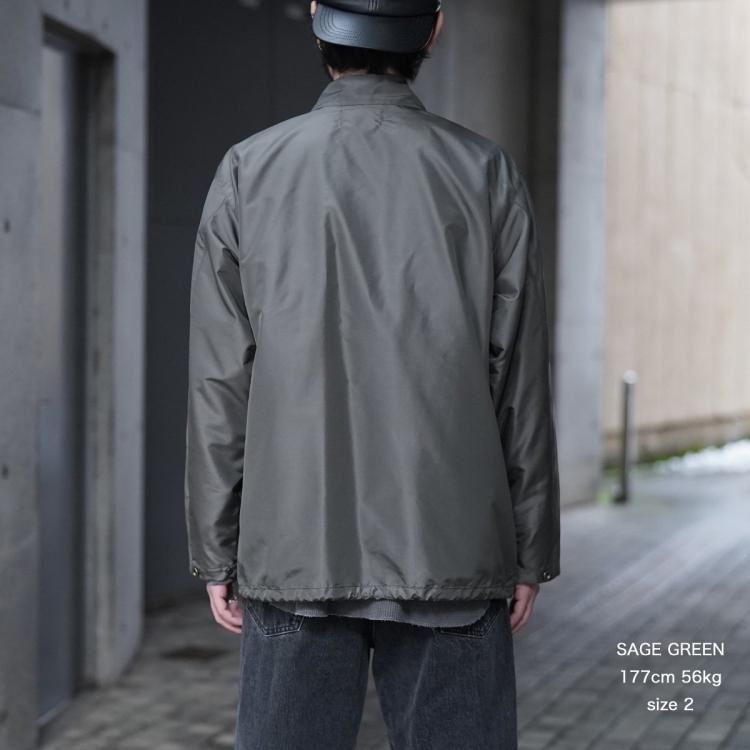 マーカウェア MARKAWARE 25ss コーチジャケットシルクタフタ マーカウェア MARKAWARE 25ss コーチジャケットシルクタフタ