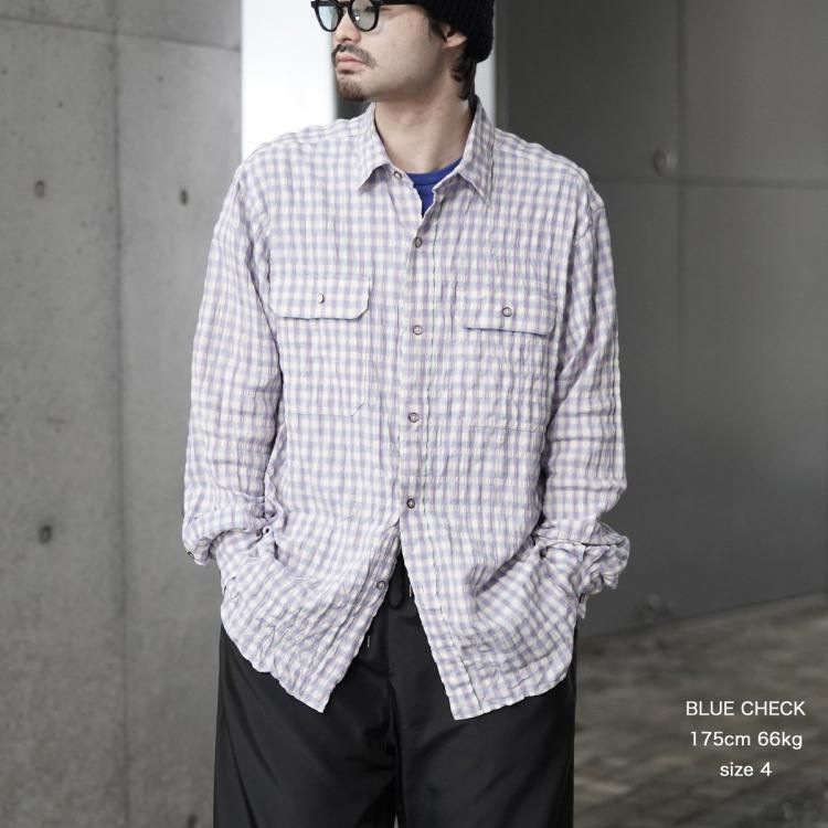 【最終値下】BISOWN ビソウン CHECK G.I. SHIRTS 25SS ビソウン BISOWN 25ss チェックシャツ CHECK G.I. SHIRTS