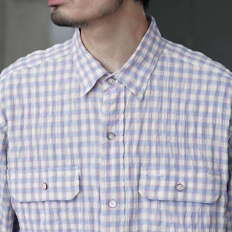 ビソウン BISOWN 25ss チェックシャツ CHECK G.I. SHIRTS