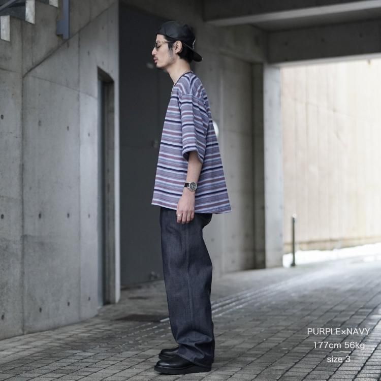 POLYPLOID（ポリプロイド）ボーダーTシャツ POLYPLOID (ポリプロイド) OVERSIZE LONGSLEEVE B / オーバー