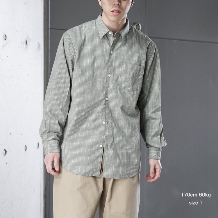 アワサ awasa 25ss レギュラーカラーシャツ (check) チェック アワサ awasa 25ss レギュラーカラーシャツ (check) チェック