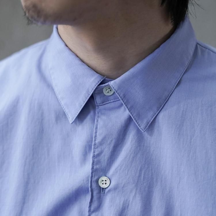 アワサ awasa 25ss レギュラーカラーシャツ (blue) ブルー アワサ awasa 25ss レギュラーカラーシャツ (blue) ブルー