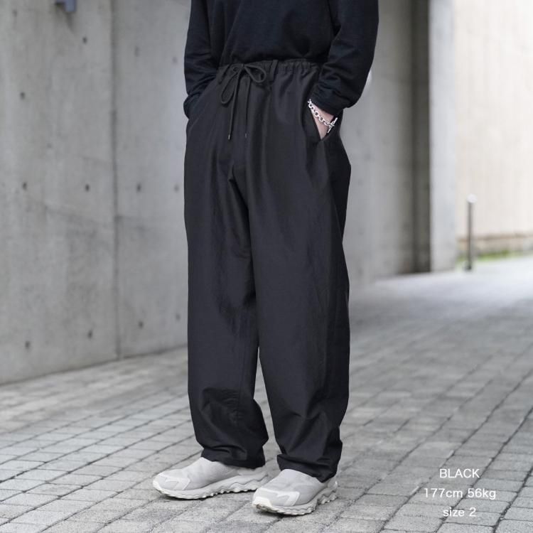 マーカウェア MARKAWARE 25ss ワイドトラックパンツシルクウール マーカウェア MARKAWARE 25ss ワイドトラックパンツシルクウール