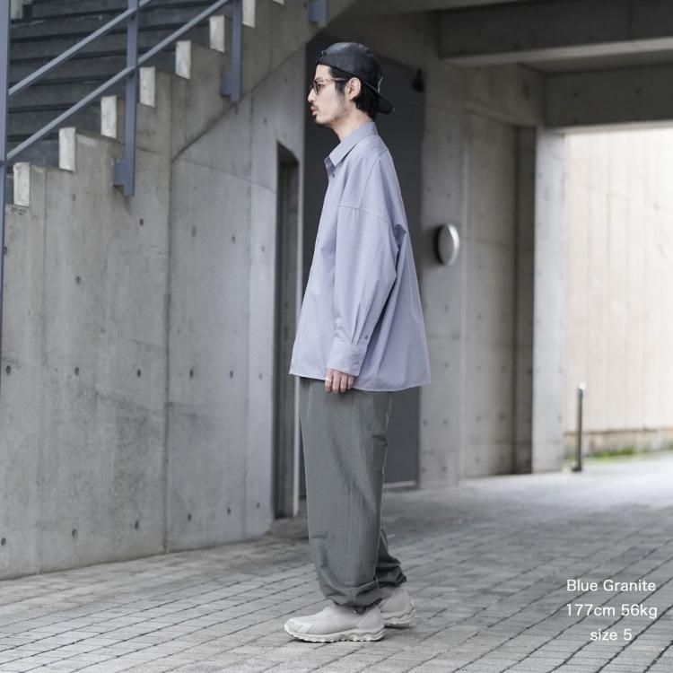 ノノット nonnotte 25SS ドレーピングシャツクリアヘビー