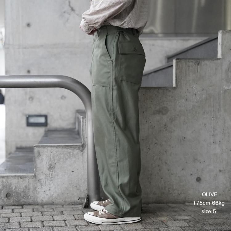 インテリム INTERIM 25ss ギザバックサテンベーカーパンツ GIZA BACK