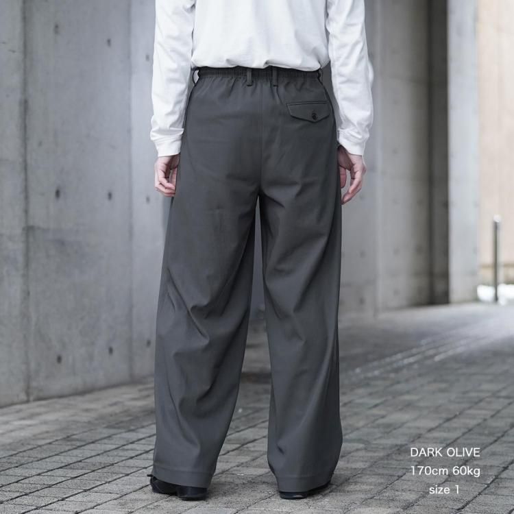 24SSマーカウェア TRIPLE PLEATED EASY TROUSERS marka/MARKAWARE】TRIPLE PLEATED EASY TROUSERS（その他パンツ