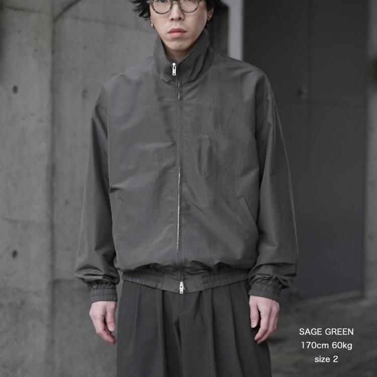 MARKAWARE マーカウェア　シルク混ブルゾン MARKAWARE (マーカウェア) WIDE SPORTS JACKET / ワイドスポーツ