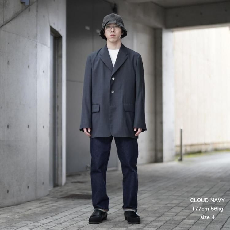 ビソウン BISOWN 25ss シアーウールアンコンジャケット SHEER