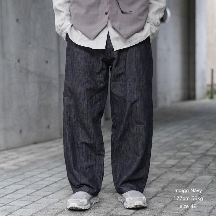 オーベルジュ AUBERGE 25ss ボルドー リネンパンツ BORDEAUX