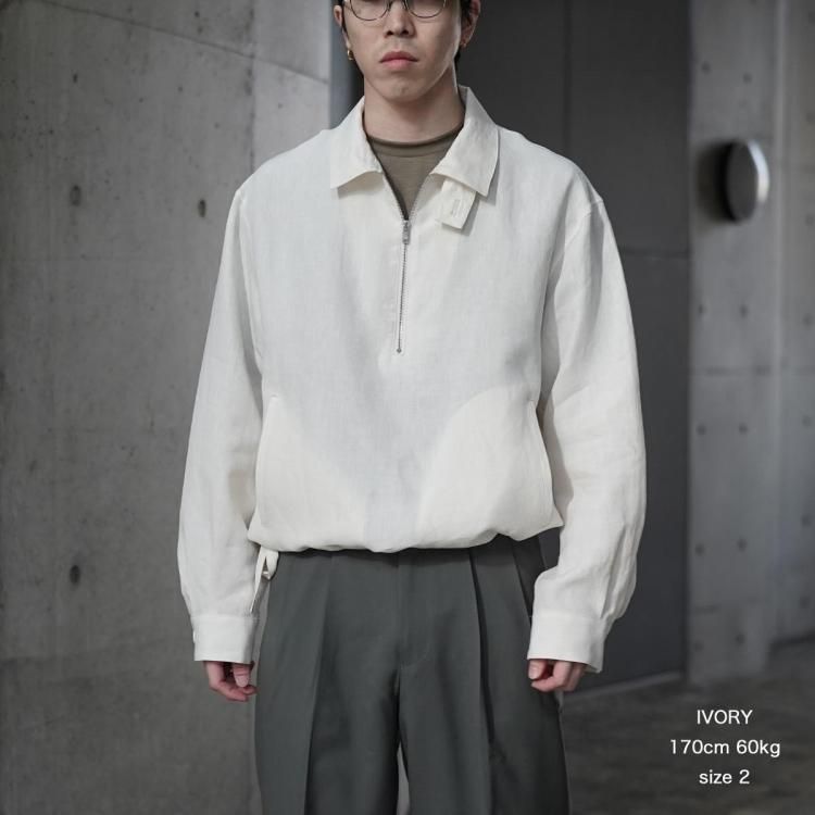 マーカウェア MARKAWARE 25ss ハーフジップサービスジャケット マーカウェア MARKAWARE 25ss ハーフジップサービスジャケット