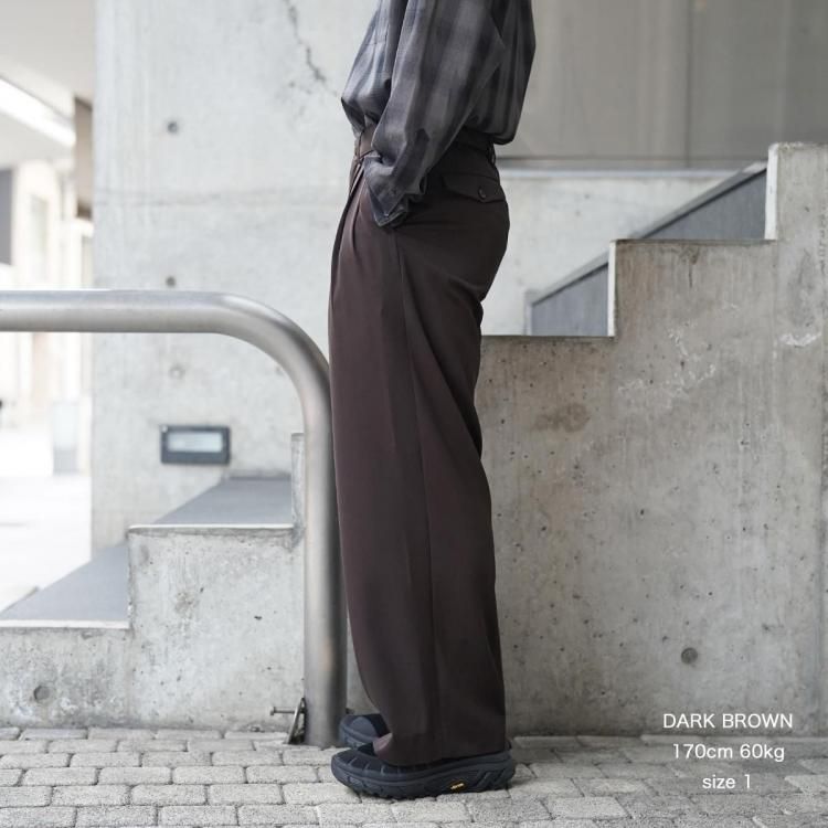 マーカウェア MARKAWARE 25ss トリプルプリーテッドワイド マーカウェア MARKAWARE 25ss トリプルプリーテッドワイド