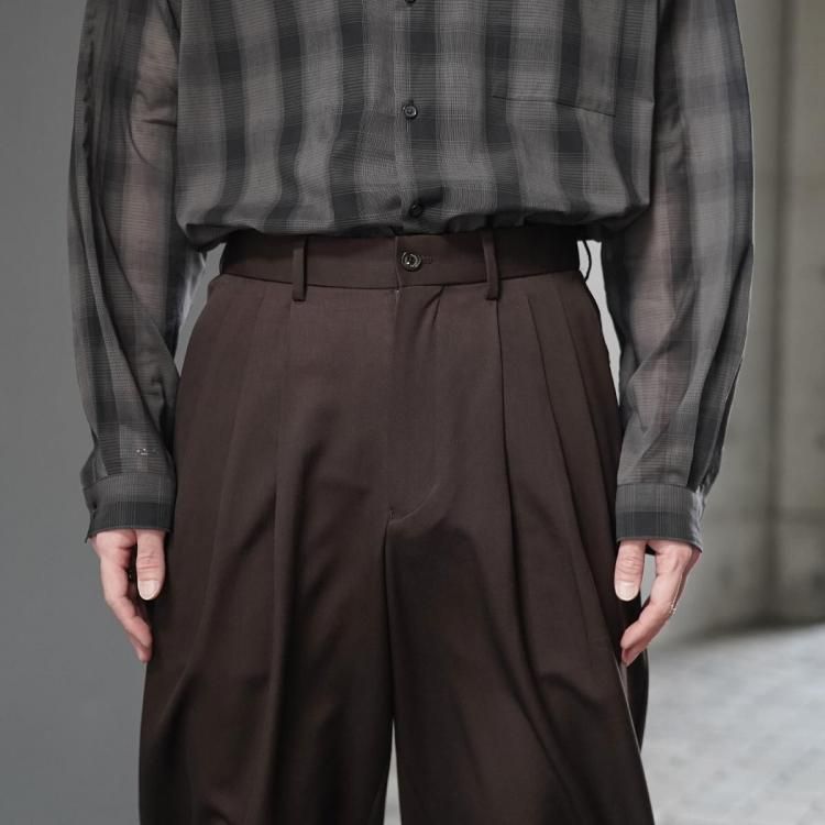 マーカウェア MARKAWARE 25ss トリプルプリーテッドワイド マーカウェア MARKAWARE 25ss トリプルプリーテッドワイド