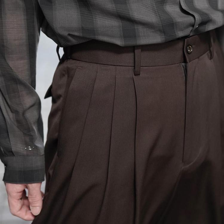 マーカウェア MARKAWARE 25ss トリプルプリーテッドワイド