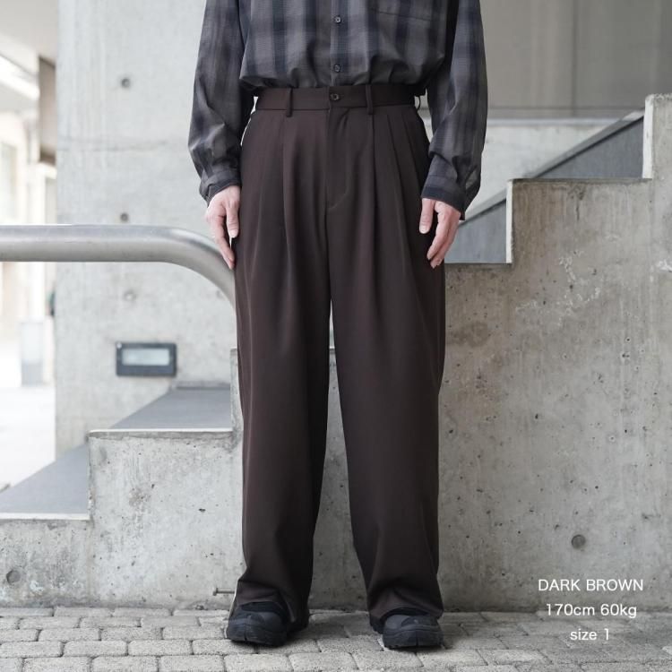 マーカウェア MARKAWARE 25ss トリプルプリーテッドワイド マーカウェア MARKAWARE 25ss トリプルプリーテッドワイド