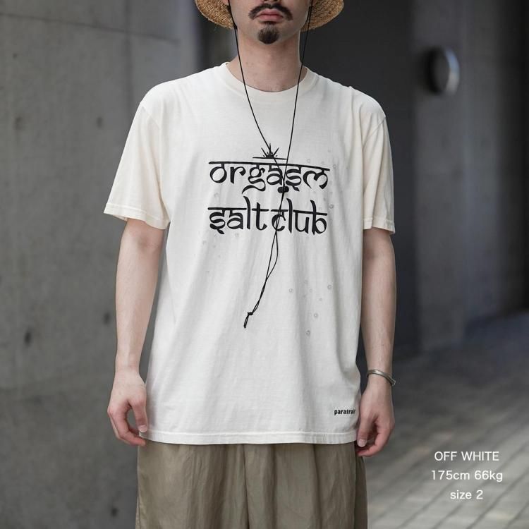 パラトレイト paratrait 25ss オーガズムソルトクラブTシャツ
