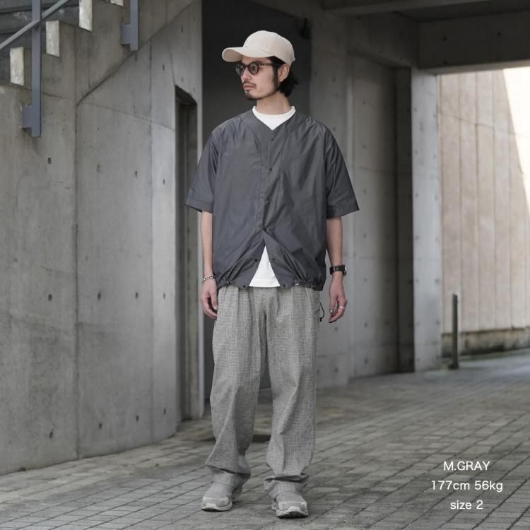 marka / マーカ：BASEBALL SHIRTS marka《マーカ》RECYCLED POLYESTER×SILK TAFFETA BASEBALL