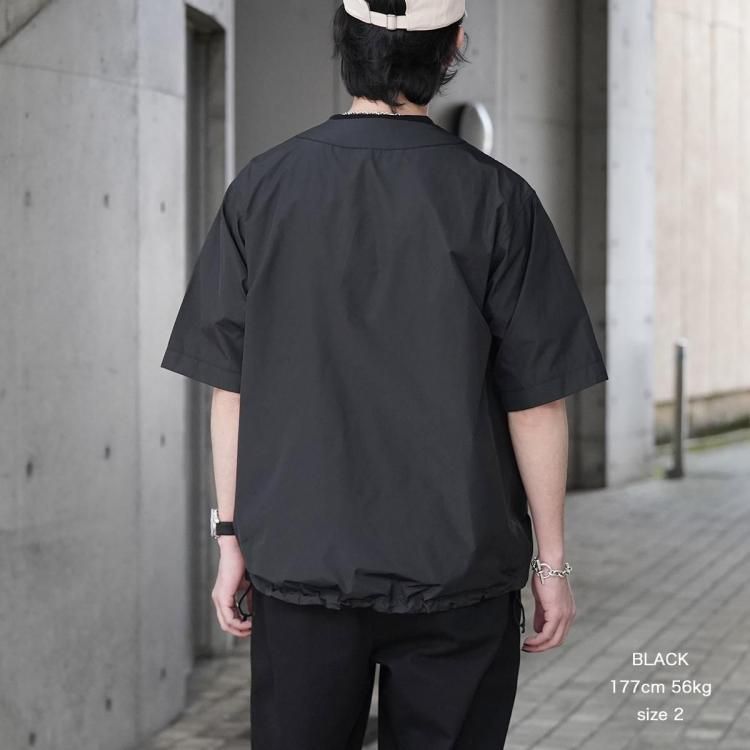 マーカ marka 25ss ベースボールシャツポリエステルシルクタフタ