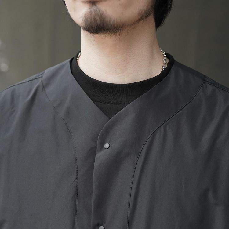 マーカ marka 25ss ベースボールシャツポリエステルシルクタフタ