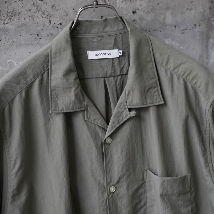 25SS nonnative リネン　半袖シャツ STRANGER S/S SHIRT LINEN OXFORD | nonnative | A(e)_STORE