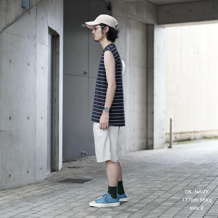 BORDERSネイビー パフスリーブ Tシャツ サイズ36 90s Gap border tee | sui & shara