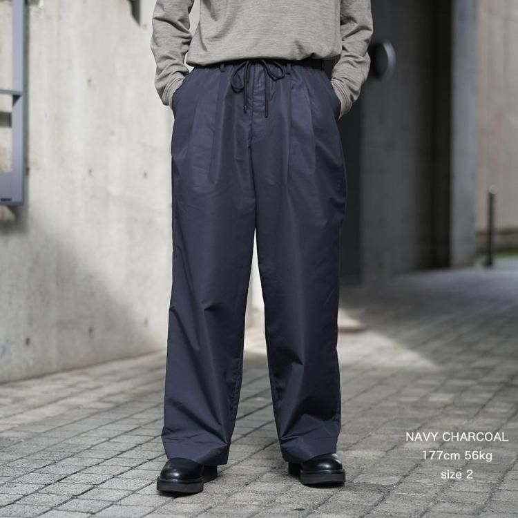 マーカウェア MARKAWARE 25ss トリプルプリーツイージートラウザー