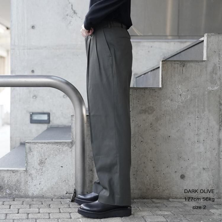 【期間限定お試し価格】 マーカウェア MARKAWARE クラシックフィットプリーツ 25ss パンツ