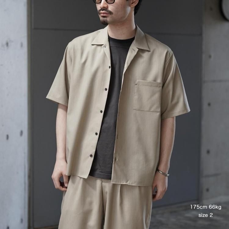 マーカ marka 25ss オープンカラーシャツ OPEN COLLAR S/S SHIRT