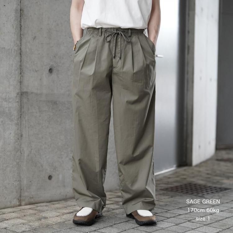 マーカウェア MARKAWARE 25ss トリプルプリーテッドイージー