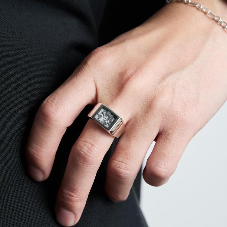 ショロジュエリー XOLO JEWELRY シグネットリングスティール