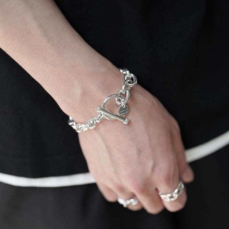 XOLO シルバー リンクブレスレット 約20cm XOLO - ボール リンク ブレスレット / BALL LINK BRACELET -8mm