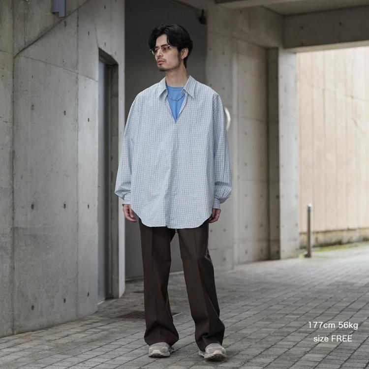 マービンポンティアックシャツメーカーズ　スキッパーシャツ Marvine Pontiak Shirt Makers(マーヴィンポンティアックシャツ