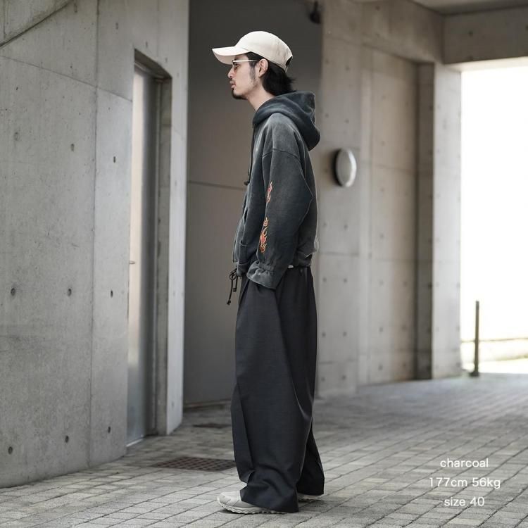 beautiful people トロピカルウールモヘアワイドパンツ tropical wool mohair side tuck wide pants – beautiful people