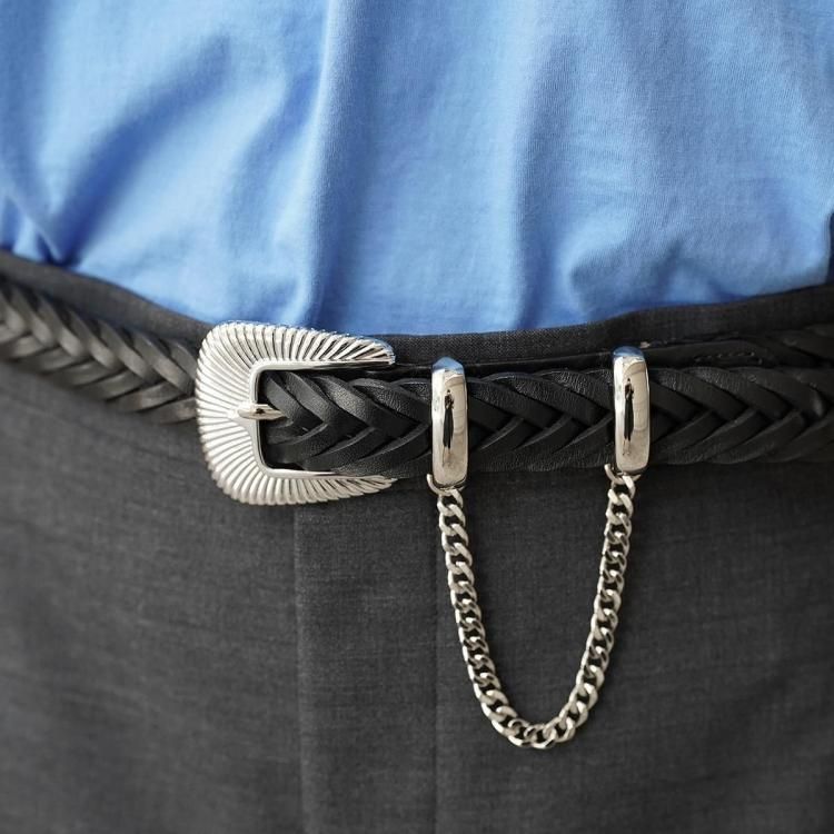 JieDa MUZE ウエスタンベルト WESTERN BELT 編み込み 楽天市場】JieDa(ジエダ) LETHER WESTERN BELT レザーウエスタン
