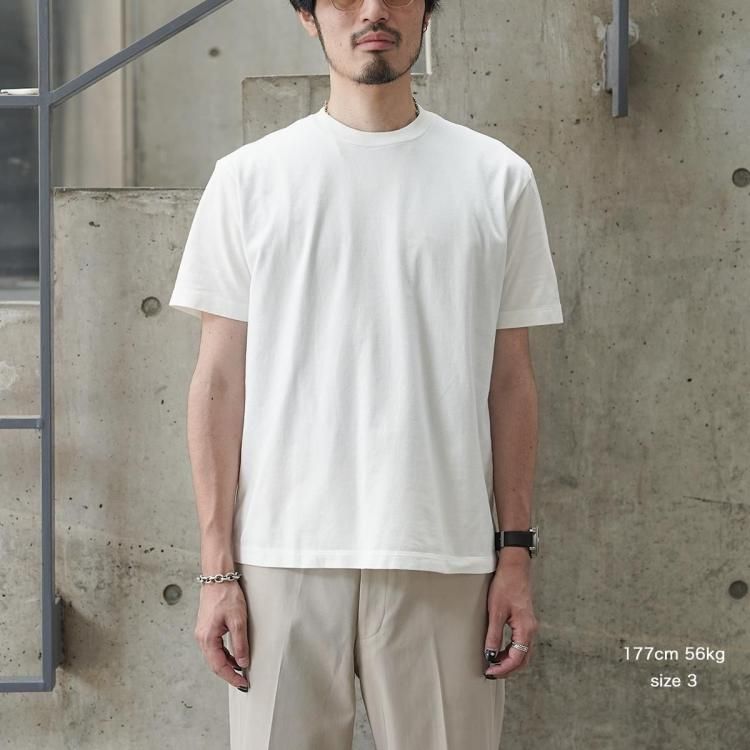 アワサ awasa 25AW 2-pack crew neck t-shirts(White×White