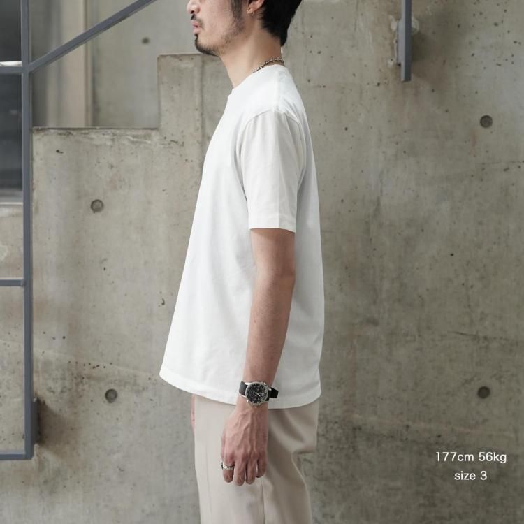 アワサ awasa 25AW 2-pack crew neck t-shirts(White×White) ツー