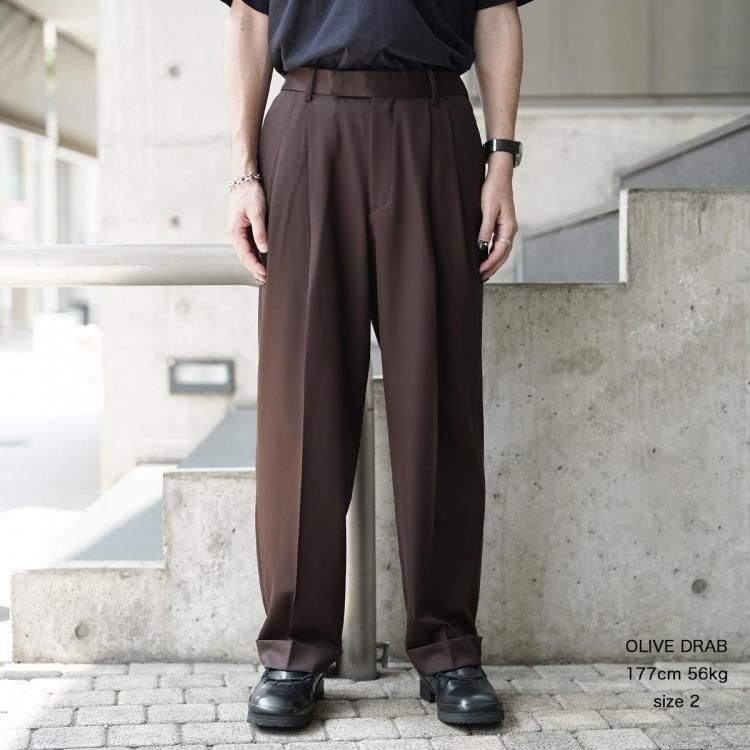 マーカウェア MARKAWARE 25aw DOUBLE PLEATED WIDE TROUSERS (ORGANIC