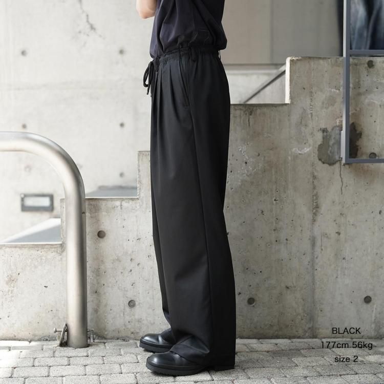 24SSマーカウェア TRIPLE PLEATED EASY TROUSERS MARKAWARE(マーカウェア) - TRIPLE PLEATED EASY TROUSERS GIZA