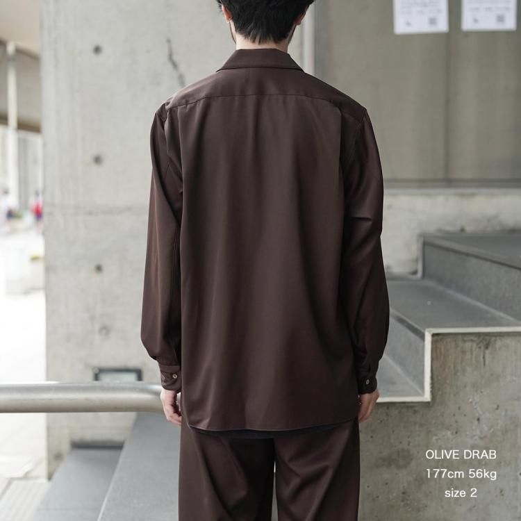 マーカウェア MARKAWARE 25aw イタリアンカラーオープンカラー