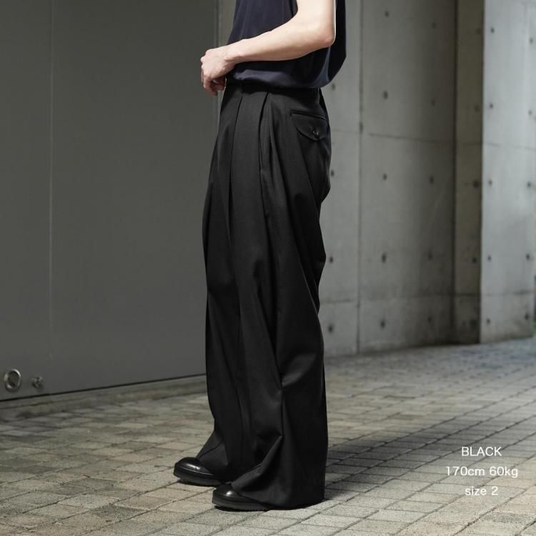 コッキ KHOKI 25aw タックディテールンパンツ Tuck-detail pants