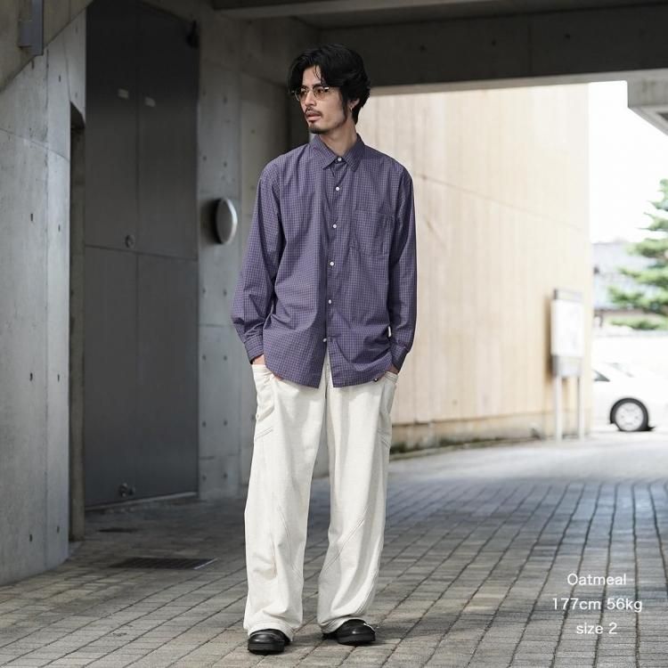 パンツ KHOKI / 3D Cut Pants *black KHOKI コッキ 24SS 3D cut denim pants 3Dカットデニムパンツ
