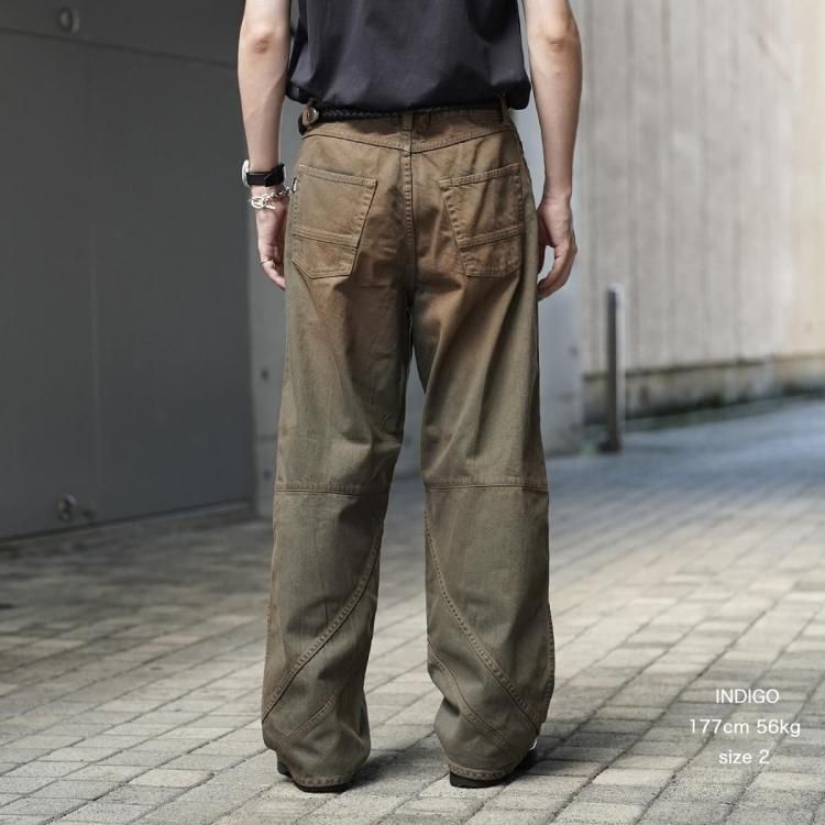 ジエダ JieDa 25aw スイッチングバギーデニムパンツ SWITCHING
