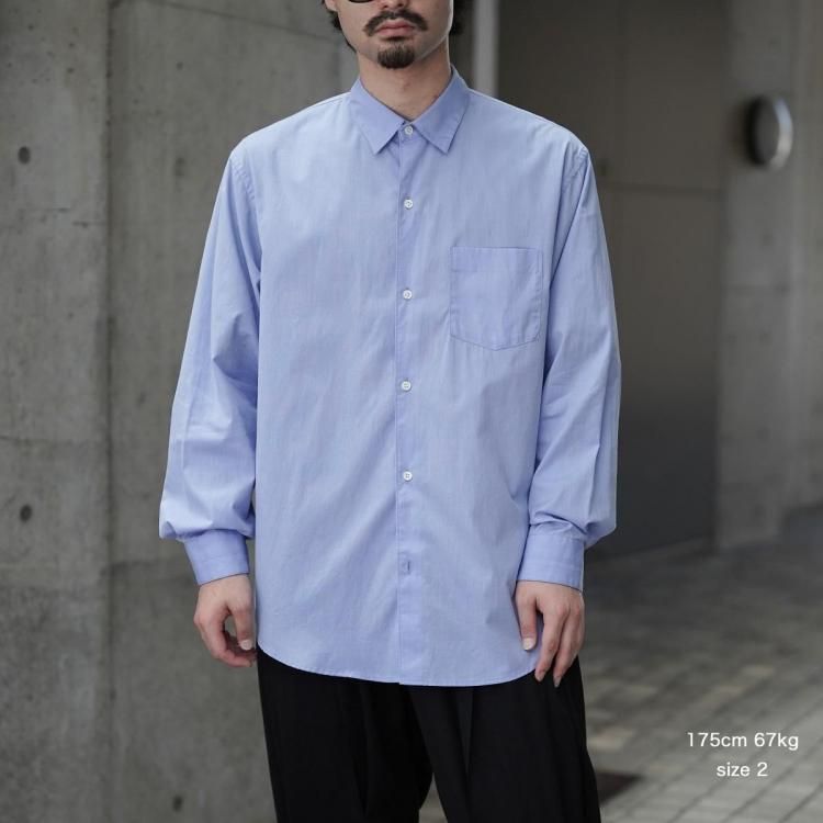 25aw awasa シャツ　サイズ2 アワサ awasa 25AW レギュラーカラーシャツ regular collar
