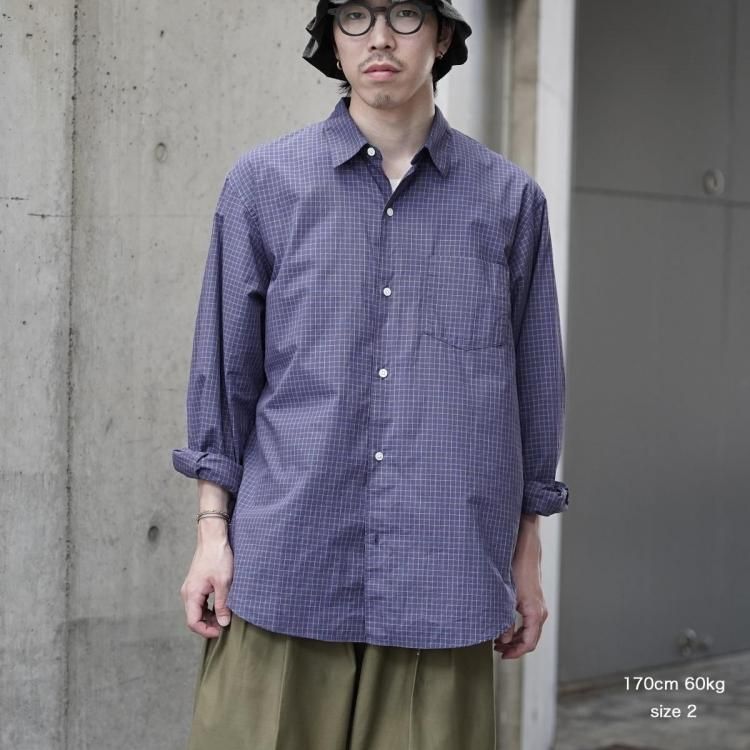 タグ付新品未使用品 25ss awasa レギュラーカラーシャツ blue 2 awasa アワサ 「レギュラーカラーシャツ 」 － WEEKENDER SHOP