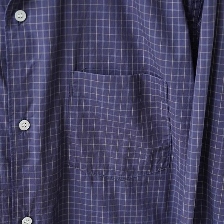 アワサ awasa 25AW レギュラーカラーシャツ regular collar shirt (check)